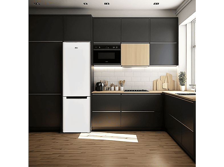 Frigorífico combinado - Nilson NC185500E, Altura 180 cm, Capacidad 262 l, Blanco