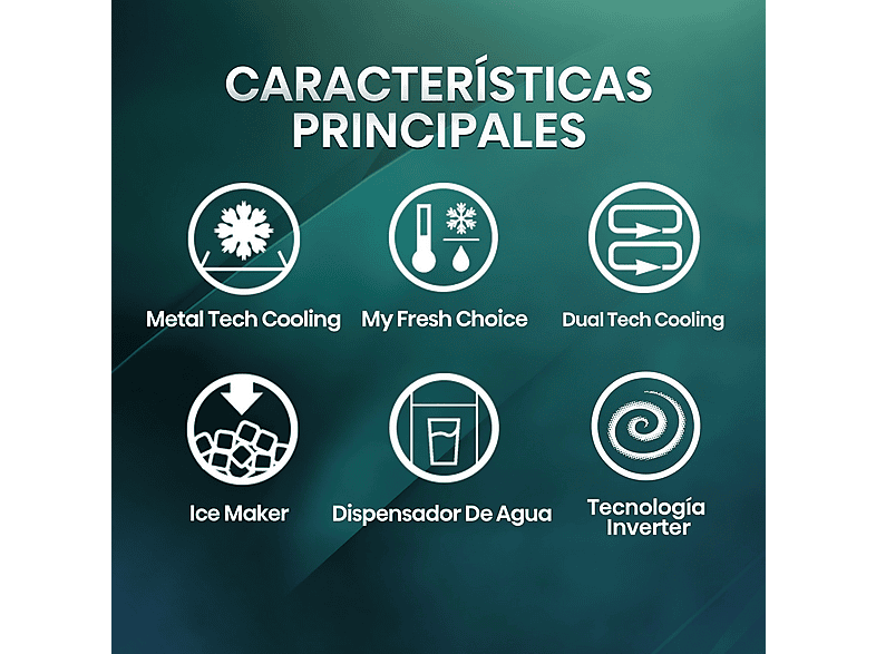 Frigorífico americano - Hisense RQ5P470SYID, Total No Frost, 178.5 cm, 483 l, Wi-Fi, Inverter, Inox