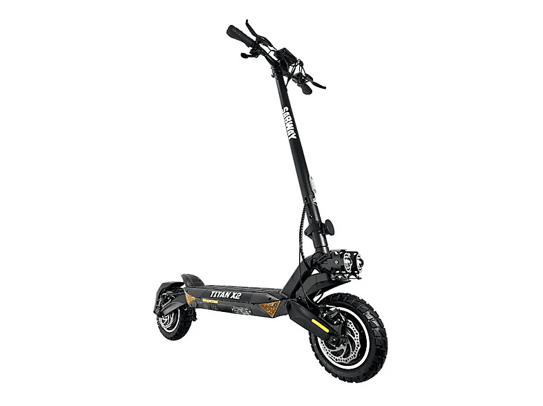 Patinete eléctrico - Sabway Titán X2, Pot. máx. 2016 W, Black