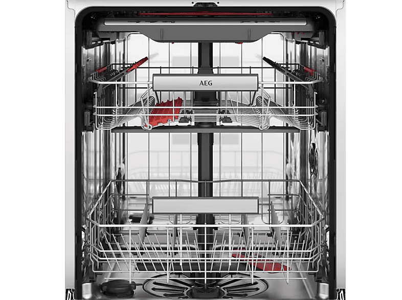 Lavavajillas - AEG FFB75717PM, 14 servicios, 9 programas, 60 cm, Tercera bandeja, AirDry, Inox Antihuellas
