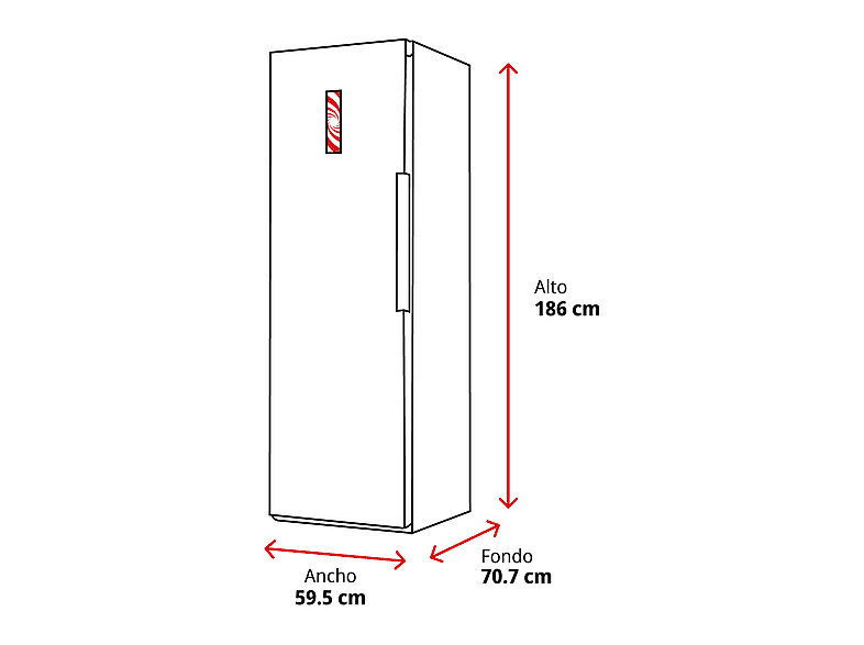 Frigorífico una puerta - LG GLM71MCCSX, No Frost, 186 cm, 386 l, DoorCooling+™, ThinQ™, Acero negro mate antihuellas