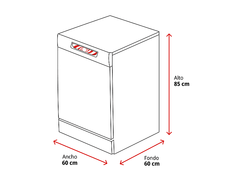 Lavavajillas - LG DF587HHS, 14 servicios, 10 programas, 60 cm, QuadWash™, Tercera Bandeja, ThinQ™, Blanco Marfil