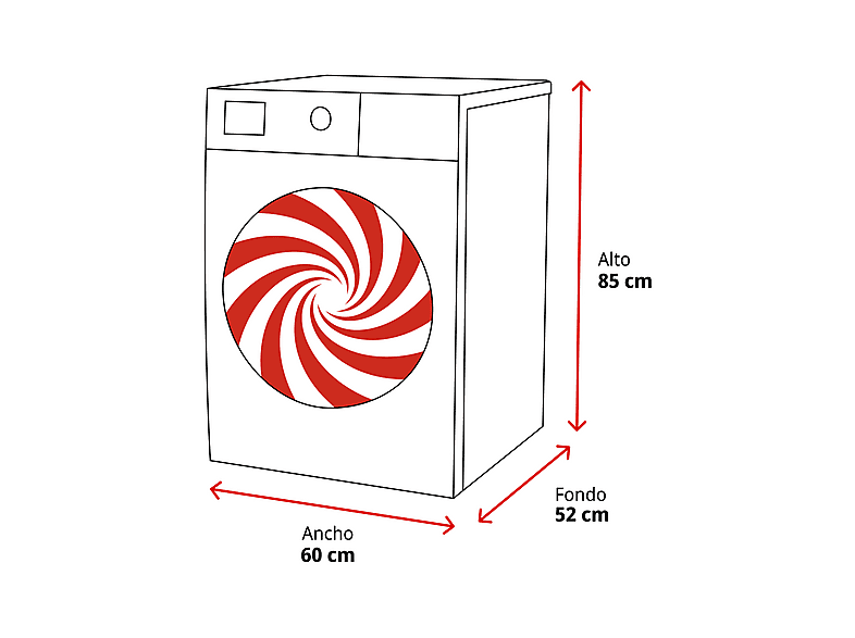 Secadora bomba de calor - LG RHA1008NWK, 8 kg, 8 programas, Blanco