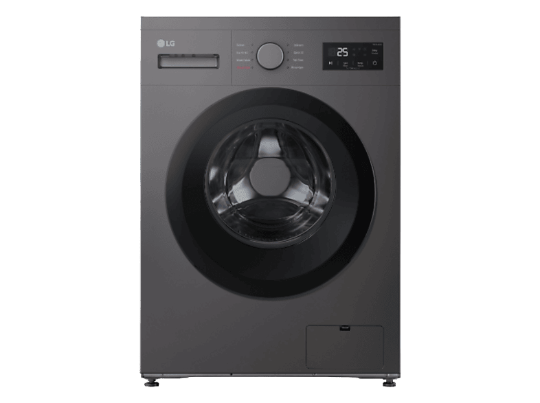 Lavadora carga frontal - LG F4A10S8NDK, 8 kg, 1400 rpm, 8 programas, Grafito Silver