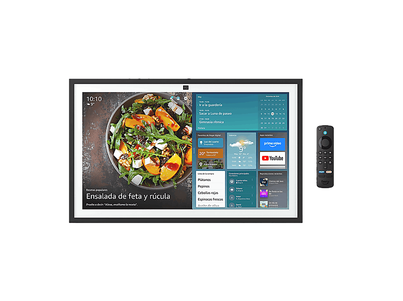 Pantalla inteligente con Alexa - Amazon Echo Show 15, Full HD de 15.6", con Alexa, Fire TV integrado y mando por voz Alexa, Negro