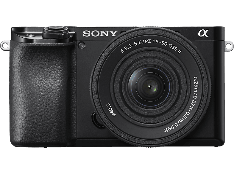 Cámara EVIL - Sony Kit Alpha 6100 (ILCE6100L) + Objetivo  SELP16502 + Tarjeta SD 64GB, 24.2MP, Wi-Fi