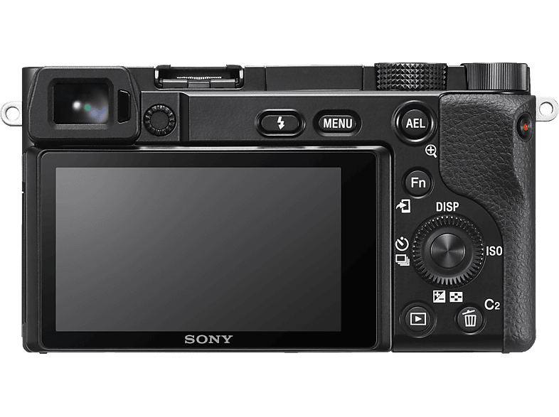 Cámara EVIL - Sony Kit Alpha 6100 (ILCE6100L) + Objetivo  SELP16502 + Tarjeta SD 64GB, 24.2MP, Wi-Fi