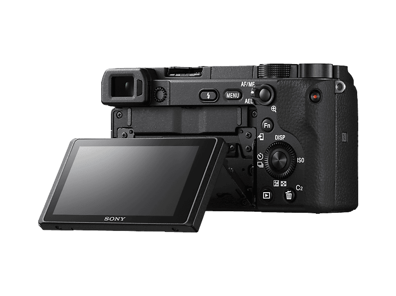 Cámara EVIL - Sony Kit Alpha 6400A (ILCE6400AKB) + Objetivo  SELP16502, Con sensor CMOS Exmor APS-C, 24.2 MP, 4K, Bluetooth