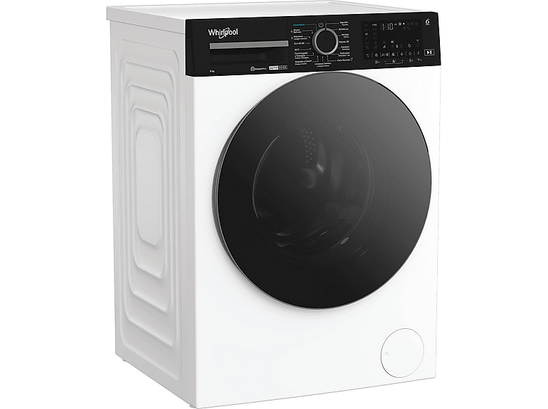 Lavadora carga frontal - Whirlpool WPM 911W ADS SPT, 9 kg, 1400 rpm, 18 Programas, Adaptative Wash, Tecnología 6th Sense, Blanco