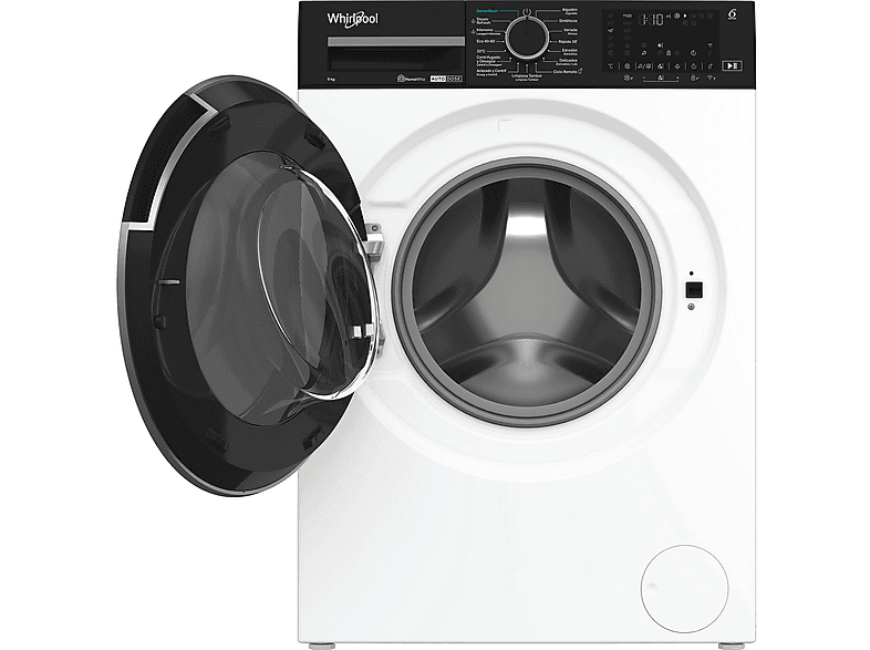 Lavadora carga frontal - Whirlpool WPM 911W ADS SPT, 9 kg, 1400 rpm, 18 Programas, Adaptative Wash, Tecnología 6th Sense, Blanco