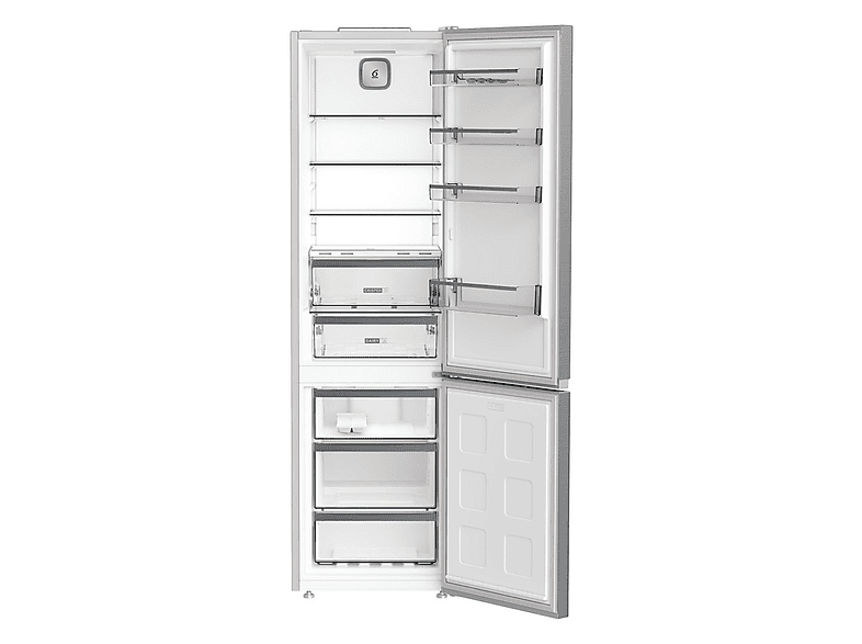 Frigorífico combi - Whirlpool WHK 26404 XP5E, Total No Frost, Altura 203.5 cm, 355l, Perfect Fit, Pearl Inox