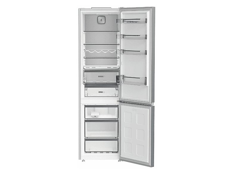 Frigorífico combi - Whirlpool WHK 26403 XP6E, Total No Frost, 203.5 cm, 355l, Perfect Fit, Pearl Inox