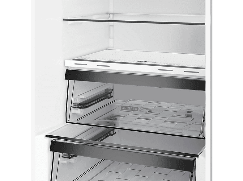 Frigorífico combi - Whirlpool WHK 26403 XP6E, Total No Frost, 203.5 cm, 355l, Perfect Fit, Pearl Inox