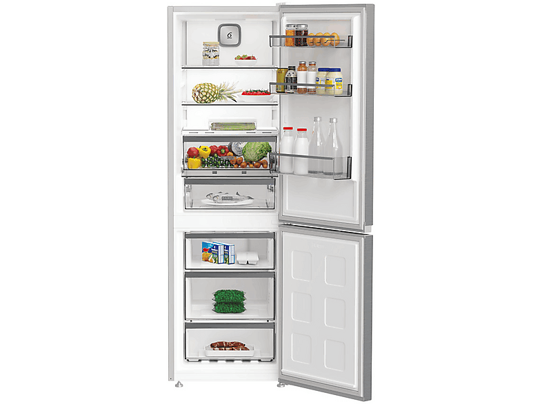 Frigorífico combi - Whirlpool WHK 26363 XP6E, Total No Frost, Altura 186.5 cm, Capacidad 316 l, ProFresh, Perfect Fit, Pearl Inox