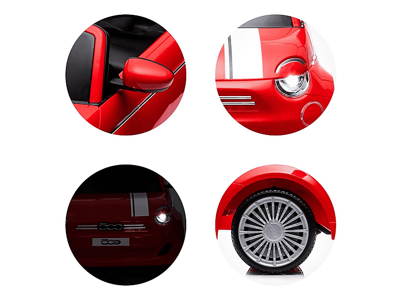 Coche eléctrico - Chipolino FIAT 500 Rojo