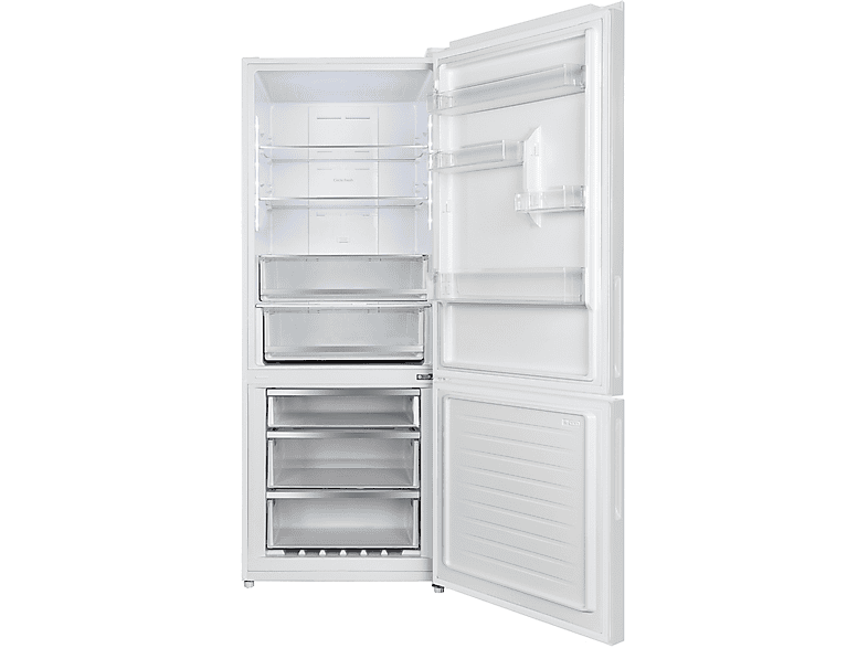 Frigorífico combi - Candy CCG5T718EW1, No Frost, 185.5 cm, Ancho especial 70 cm, 442 l, Tecnología Circle Fresh, Blanco