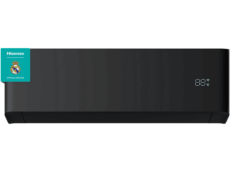 Aire acondicionado Split 1 x 1 - Hisense Uni Pure Black HB25, 2500 fg/h, Wi-Fi, Filtro Hi Nano, IA Smart, Negro