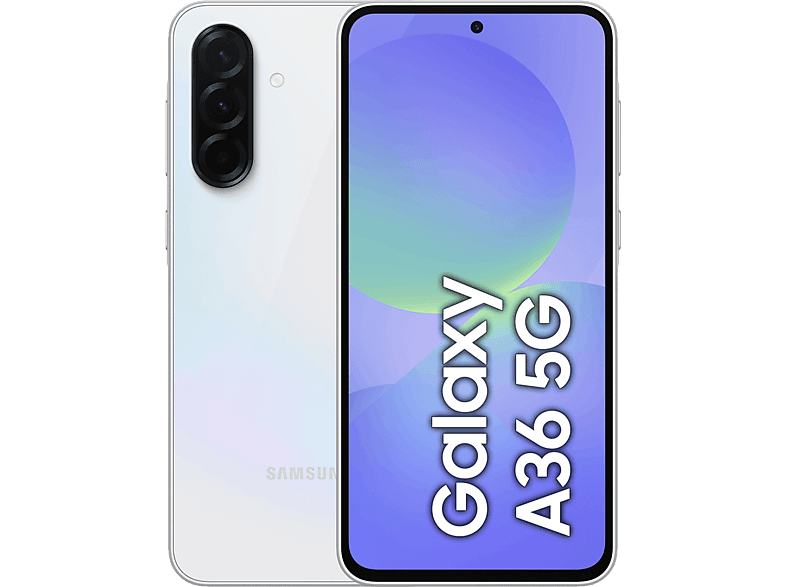 Móvil - Samsung Galaxy A36 5G, Blanco, 256 GB, 8 GB RAM, 6.7"  FHD+ Super AMOLED, Qualcomm Snapdragon 6 Gen 3, 5000 mAh, Android 15