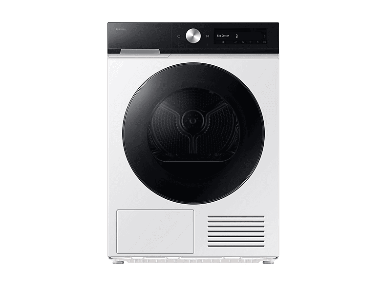 Secadora bomba de calor - Samsung DV90DB7845GEU3, Bomba de calor, 9 kg, 4 programas, Blanco