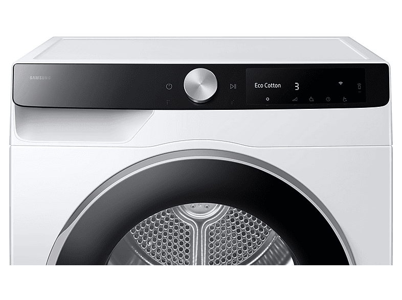 Secadora bomba de calor - Samsung DV90DB7845GEU3, Bomba de calor, 9 kg, 4 programas, Blanco