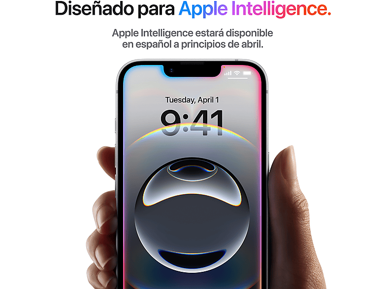Smartphone - Apple iPhone 16e, Negro, 128 GB, 5G, 6.1 " OLED Super Retina XDR, Chip A18, iOS