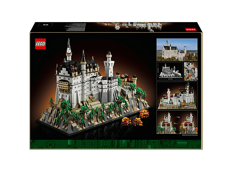 Juego de construcción - LEGO 21063 Architecture Castillo de Neuschwanstein - Maqueta DIY de Monumento, edad recomendada: 18 año(s), 3455 piezas