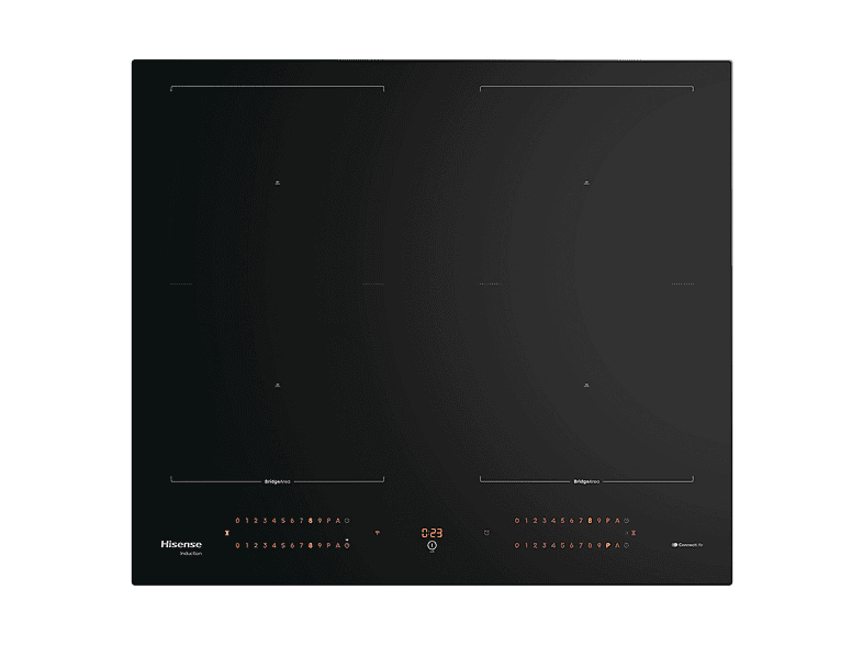 Placa de inducción - Hisense HI6443BSCWF, 4 zone(s) zonas, 595 mm, Negro