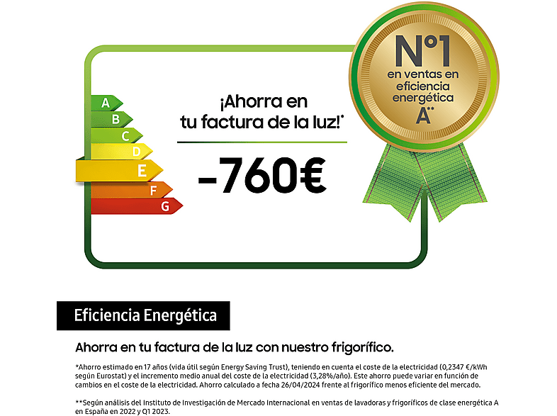 Frigorífico una puerta integrable - Samsung BRR29703EWW/EF, All-Around Cooling, No Frost, 177.5 cm, 289 l, Wifi, Sin Panelar