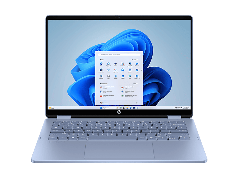 Convertible 2 en 1 - HP OmniBook 5 Flip 14-fp0006ns, 14" 2K, Intel® Core™ i5-1334U, 16 GB RAM, 512 GB SSD, Intel Iris Xe, Windows 11 Home, Azul