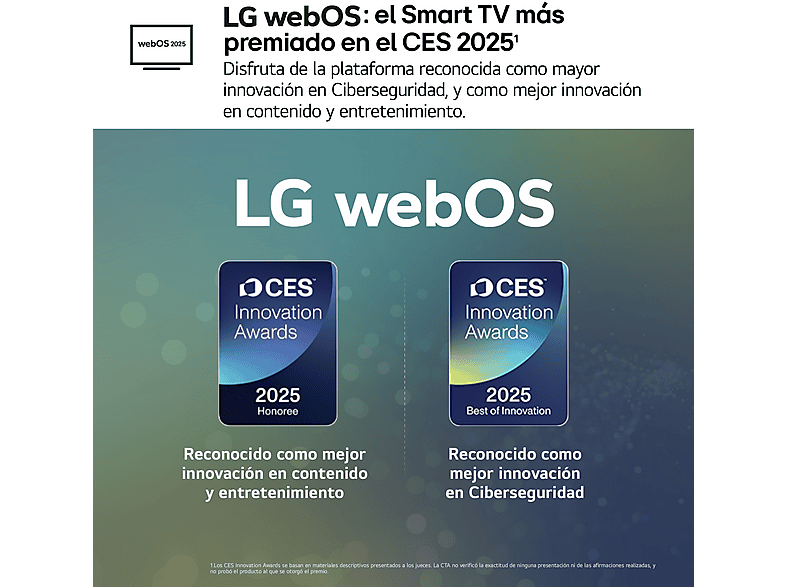 TV LED 32" - LG 32LR60006LA, Full-HD, Procesador Inteligente α5 AI Processor Gen6, Smart TV, DVB-T2 (H.265), Negro