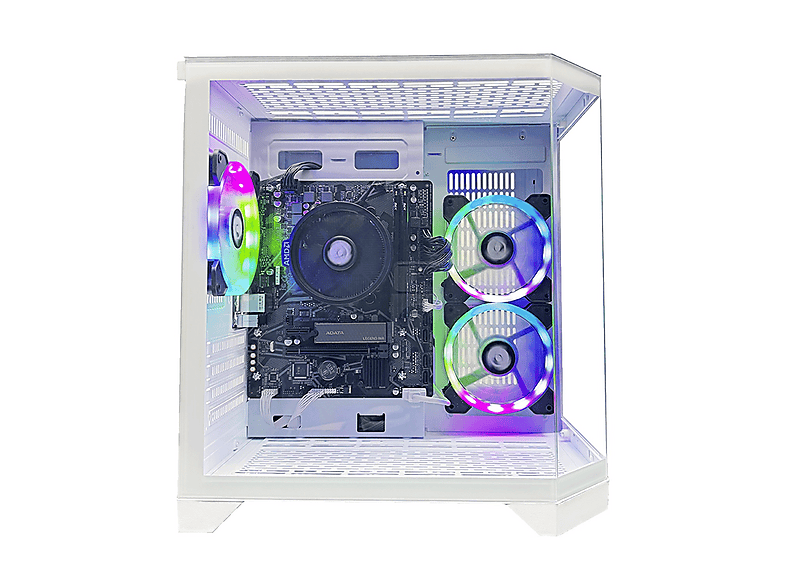 PC Gaming - Nitropc Avanzado, AMD Ryzen 5 3400G (4 núcleos, 8 hilos | 3,70 GHz hasta 4,2 GHz), 16 GB RAM, 480 GB SSD, Radeon™ RX Vega 11, Blanco