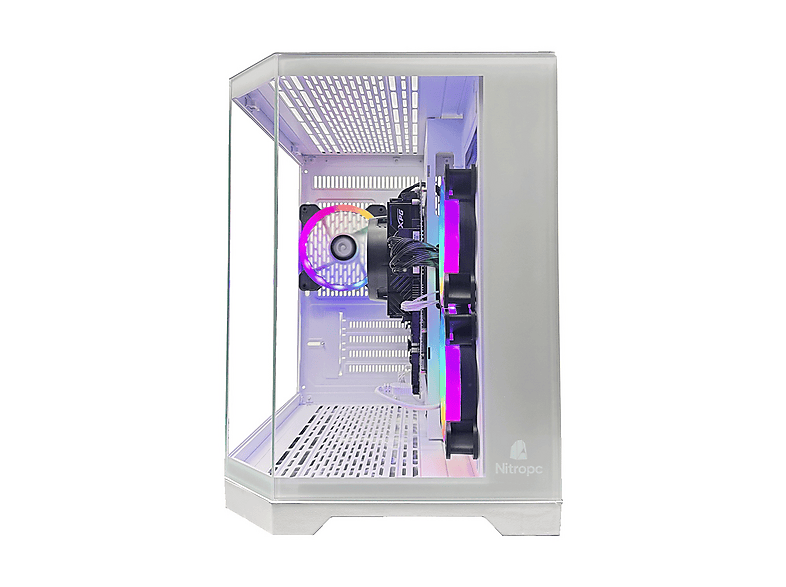 PC Gaming - Nitropc Avanzado, AMD Ryzen 5 3400G (4 núcleos, 8 hilos | 3,70 GHz hasta 4,2 GHz), 16 GB RAM, 480 GB SSD, Radeon™ RX Vega 11, Blanco