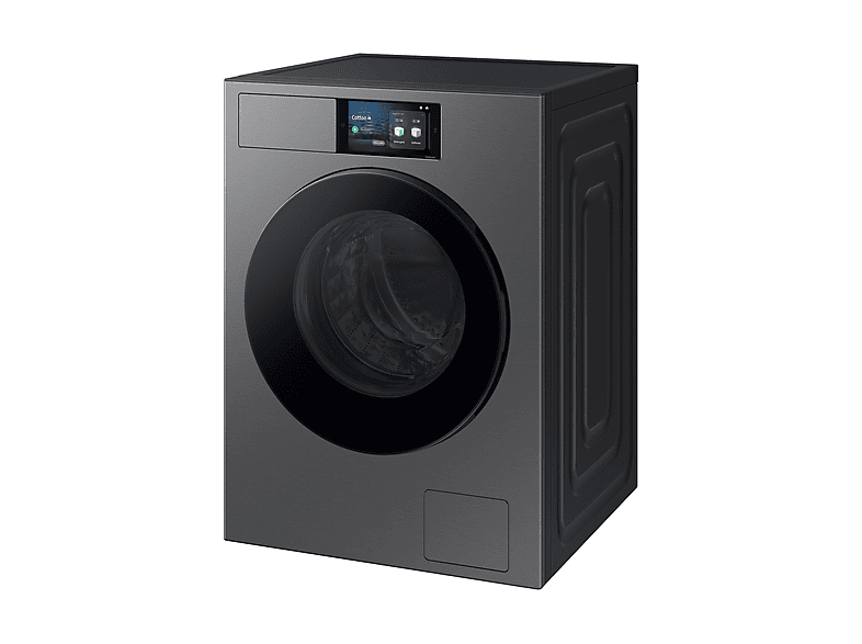 Lavadora carga frontal - Samsung Bespoke AI WF90F09C4SU3, 9 kg, 1400 rpm, 24 programas, Autodosificación, Clase A, Control por voz, Grafito