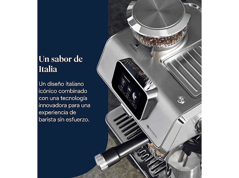 Cafetera express - De Longhi, De'Longhi La Specialista Touch EC9455.M, 1450W, 15 bar, 1.7 L, Molinillo integrado, Táctil, 4 Niveles de temperatura