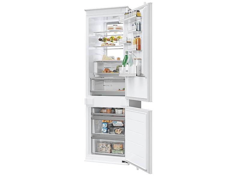 Frigorífico combi integrable - Haier ID Series HBW7518C, No Frost, 177,2 cm, 268 l, My Zone, Daylight, Blanco