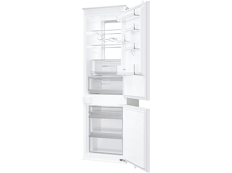 Frigorífico combi integrable - Haier ID Series HBW7518C, No Frost, 177,2 cm, 268 l, My Zone, Daylight, Blanco