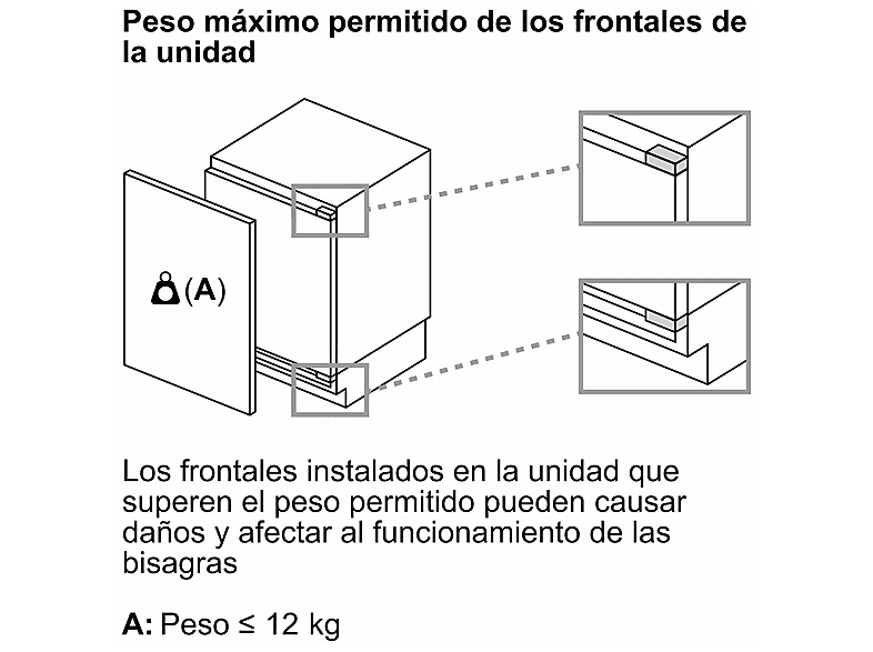 Congelador bajo encimera - Balay 3GUE033F, 85 l, 82 cm, Home Connect, No Frost, Sin panelar