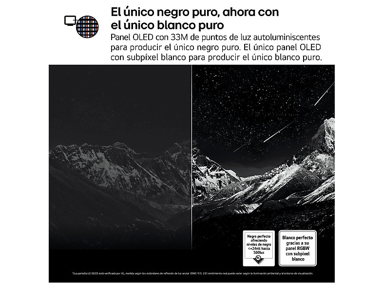 TV OLED 55" - LG OLED55C55LA, OLED 4K, Procesador Inteligente α9 AI Processor 4K Gen8, Smart TV, DVB-T2 (H.265), Negro