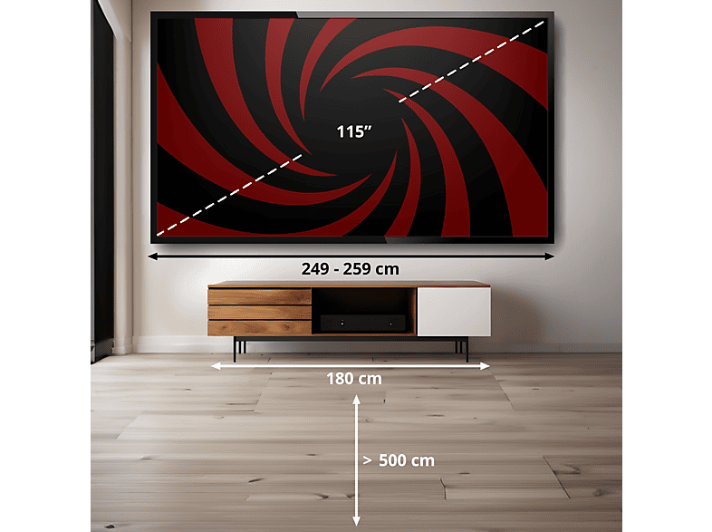 TV QD-Mini LED 115" - TCL 115C7K, 4K HDR Premium 3000nits, Smart TV con Google TV, Dolby Vision IQ·Atmos, 144Hz
