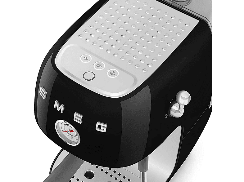 Cafetera espresso - Smeg ECF03BLEU, 15 bar, 1650 W, Negro