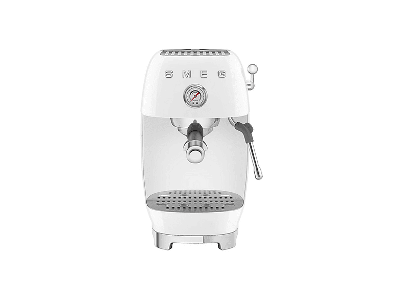 Cafetera espresso - Smeg ECF03WHEU, 15 bar, 1650 W, Blanco