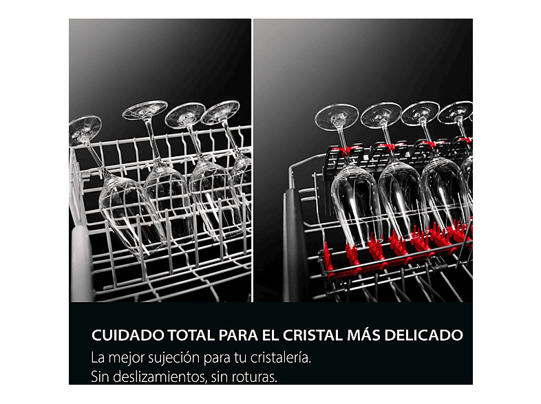 Lavavajillas - AEG FFB76717PM, 14 servicios, 9 programas, 60 cm, Tercera bandeja, programa ExtraHygiene, Inox