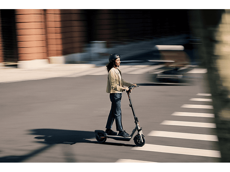 Patinete eléctrico - Segway Ninebot F3 E, Tipo 1 / VPL, Potencia Nominal 450W, Carga máx. 120 kg, 10200 mAh, 25 km/h, 70 km auto., Gris y Negro