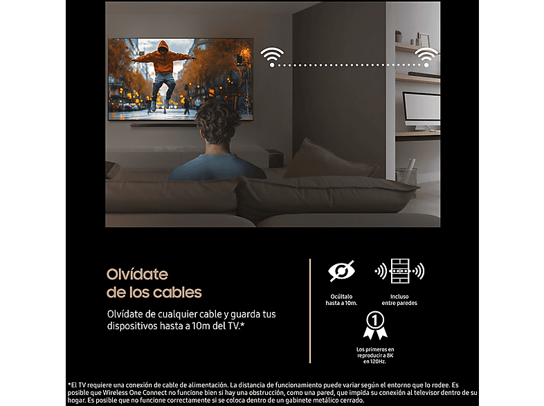 TV Neo QLED 75" - Samsung TQ75QN990FTXXC, QLED Mini Led 8K, NQ8 AI Gen3 Processor, Smart TV full AI, Wifi, Negro grafito