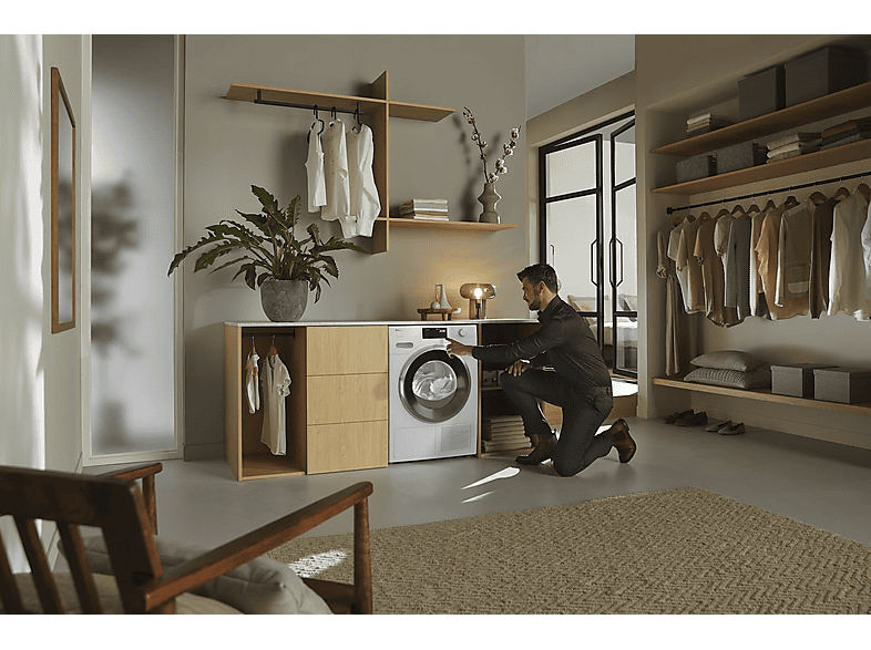 Secadora bomba de calor - Miele TWH780WP EcoSpeed &9kg, 10 Programas, DirectSensor, SilenceDrum, DryCare 40, Blanco loto
