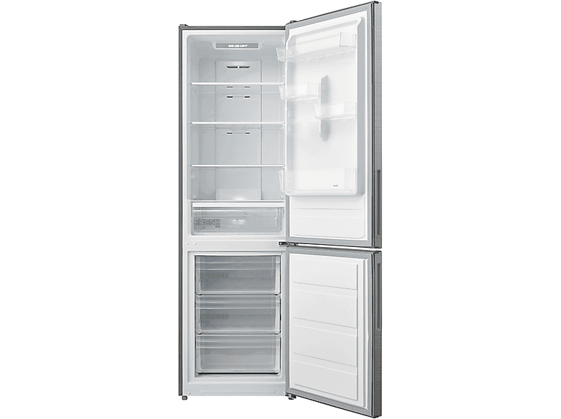 Frigorífico combi - Midea MDRB424FGE02OE, No Frost, 188 cm Altura, 310 l, Inox
