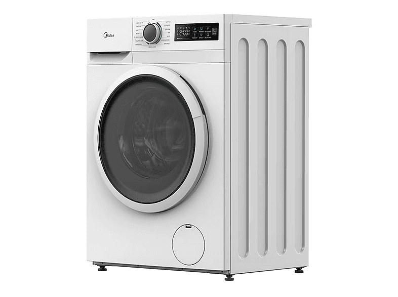 Lavadora carga frontal - Midea MF110W90BA10/W-ES, 9 kg, A-10%,1400 rpm, 15 Programas, Motor Inverter, Blanco