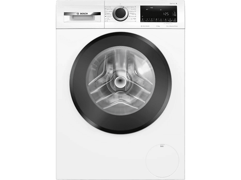 Lavadora carga frontal - Bosch WGG254Z4ES, Serie 6, 10 kg, 1400 rpm, 15 programas, Iron Assist anti arrugas, Speed Perfect, Blanco