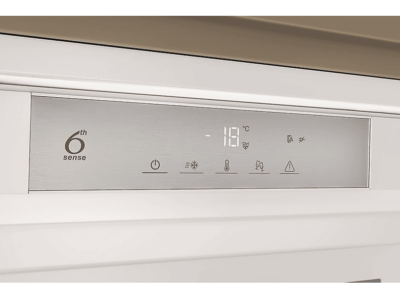 Congelador integrable - Whirlpool WHSD18F073C1, No Frost, Altura 177.1 cm 209 l, Tencología 6th Sense, Blanco