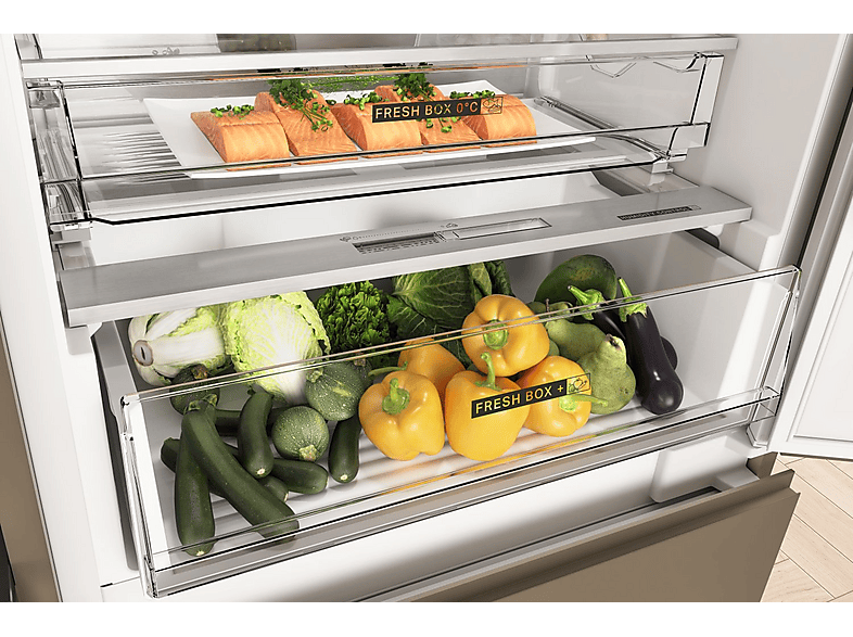 Frigorífico combi integrable - Whirlpool WH SP70 T121, Total No Frost, Altura 193.5 cm, 394 l, Ancho especial 70 cm, Tecnología 6th sense, Sin panelar